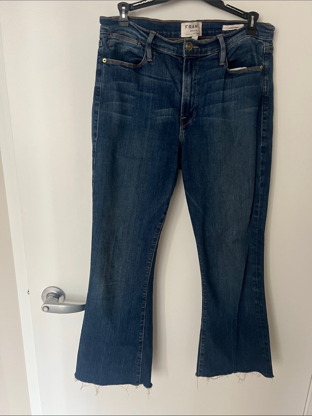 Frame Denim Indigo Flare Jeans - Picture 1 of 4
